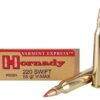 Hornady Varmint Express Ammunition 220 Swift 55 Grain V-MAX Polymer Tip Box of 20